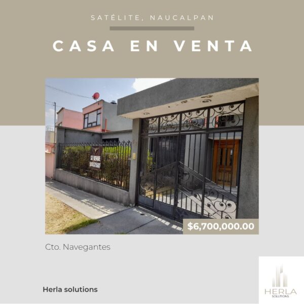 Casa en Venta Satélite Naucalpan | $ 6,700,000 mxn